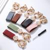 PU Leather Keychain with Cat Paw Design Fashionable Couples Key Ring Accessory Creative Gift Idea for Men Women Car Key Chains
