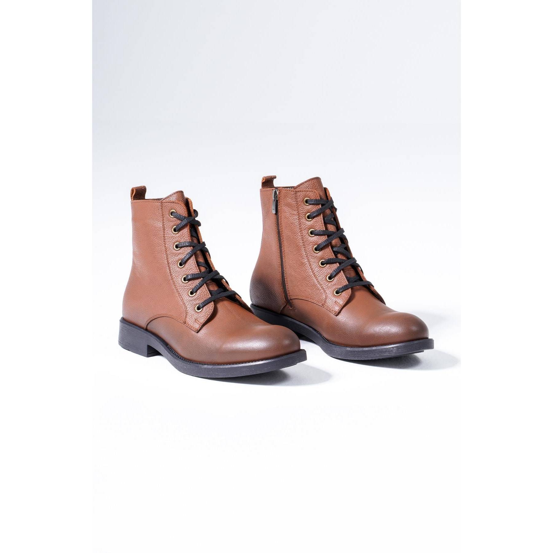 

Мужские ботинки из натуральной кожи Chukka Zippered Rubber Winter Shoes