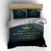 "Jesus King of Kings Bedding" Bedding Duvet Cover Set Duvet Cover Pillowcases (1 * Duvet Cover 2 * Pillowcases, Without Duvet Insert)