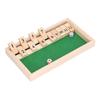 Dice Board Game Portable Party Funny Wooden 12 Numbers Flip Tiles Game Toy for Bars KTV Tea House