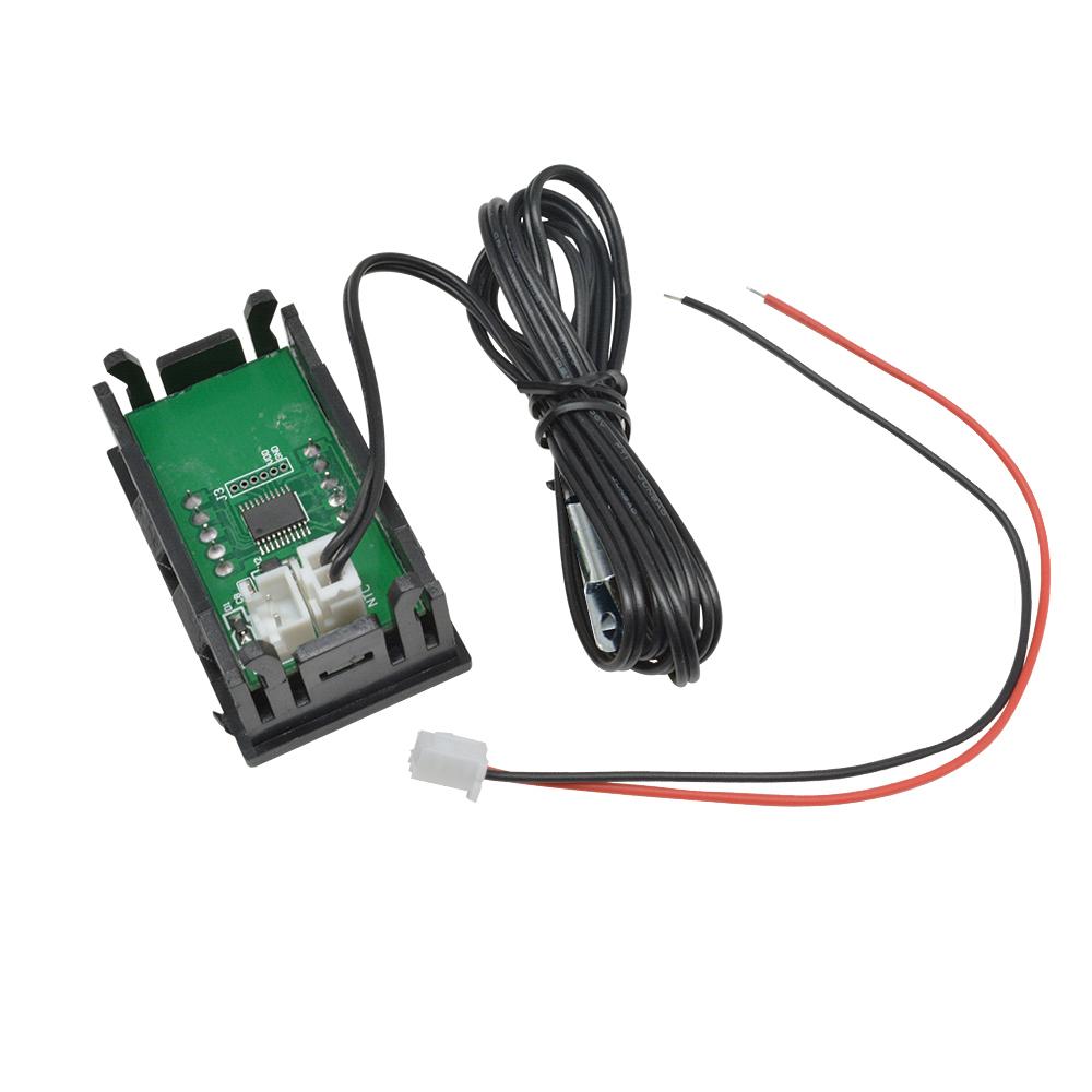 DC4-30V Mini Digital LED Thermometer for Car Temperature Monitor Panel Meter Measuring Range -50-120C with Temperature Probe