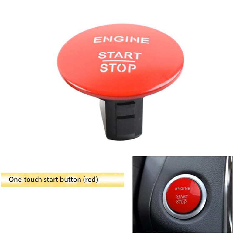 2215450714 Car Keyless Start And Stop One-Button Start Button Switch For All Series Parts Red