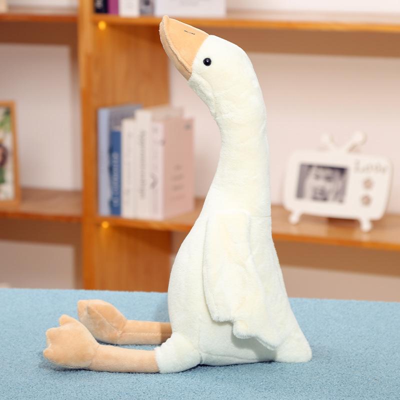 Creative swan doll plush toy big white goose doll kindergarten gift simulation soothing grab machine doll throw pillow