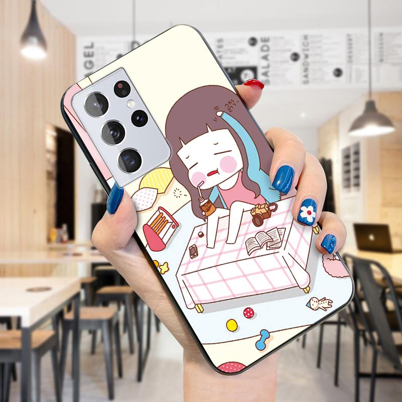 Husă de telefon drăguță cu benzi desenate sportive pentru fete