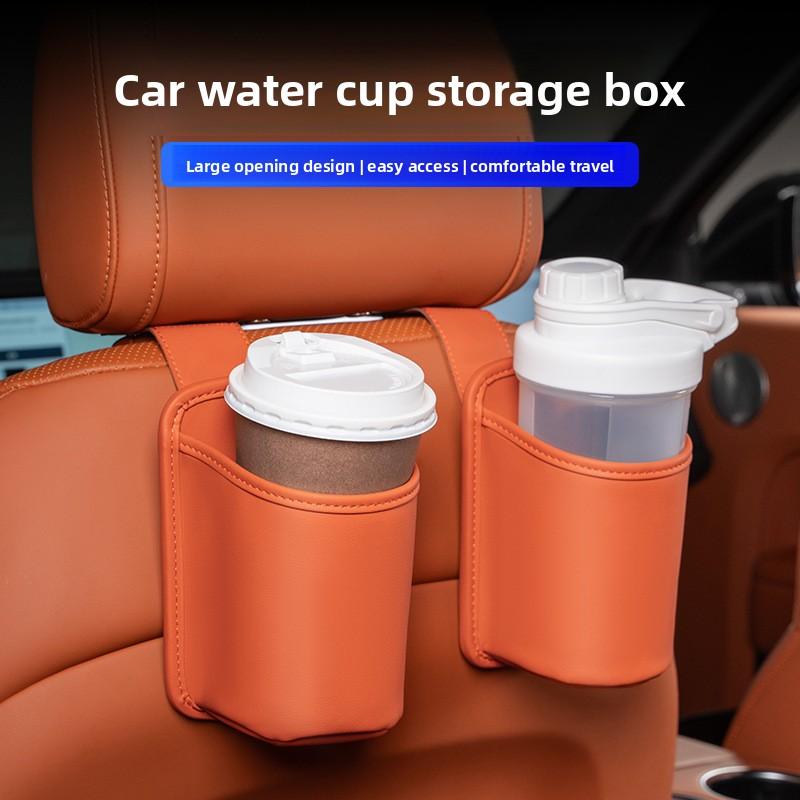 Car Door Side Storage Box Car Seat Back Hanging Storage Water Cup Holder Side Storage Beverage Holder