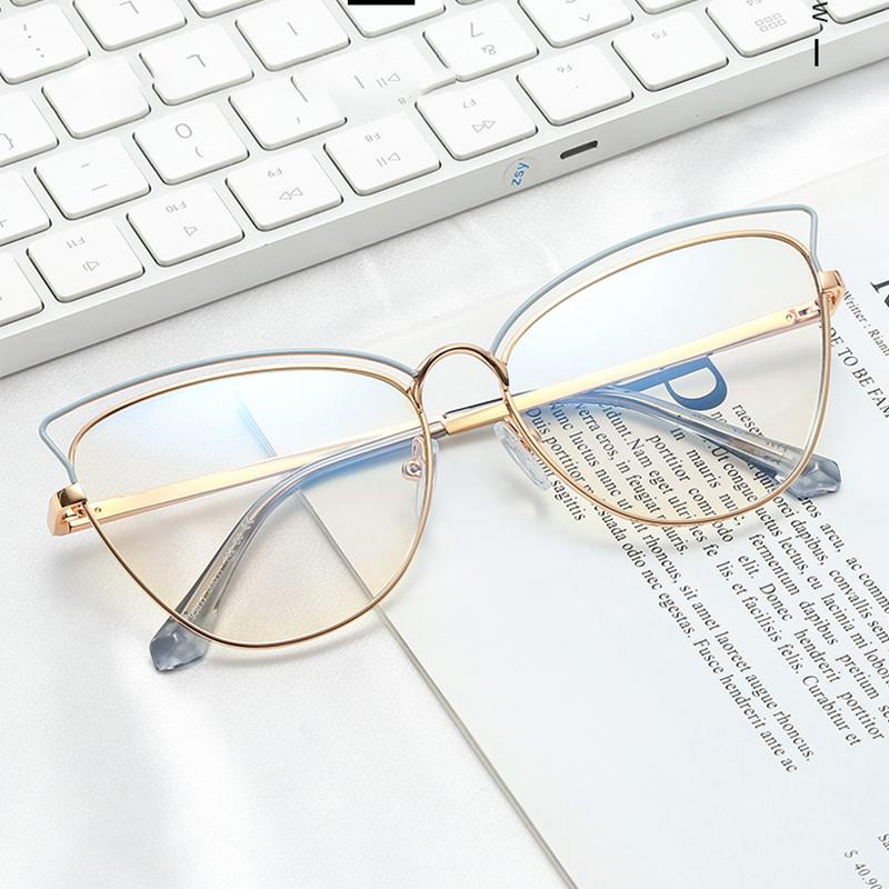 Occhiali da lettura da donna Cat Eye sexy Anti Luce Blu Presbiopia Occhiali Moda Computer Graduati Ipermetropia