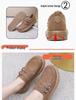 Women's British Style Retro Leather Flats - Casual Spring/Autumn Shoes