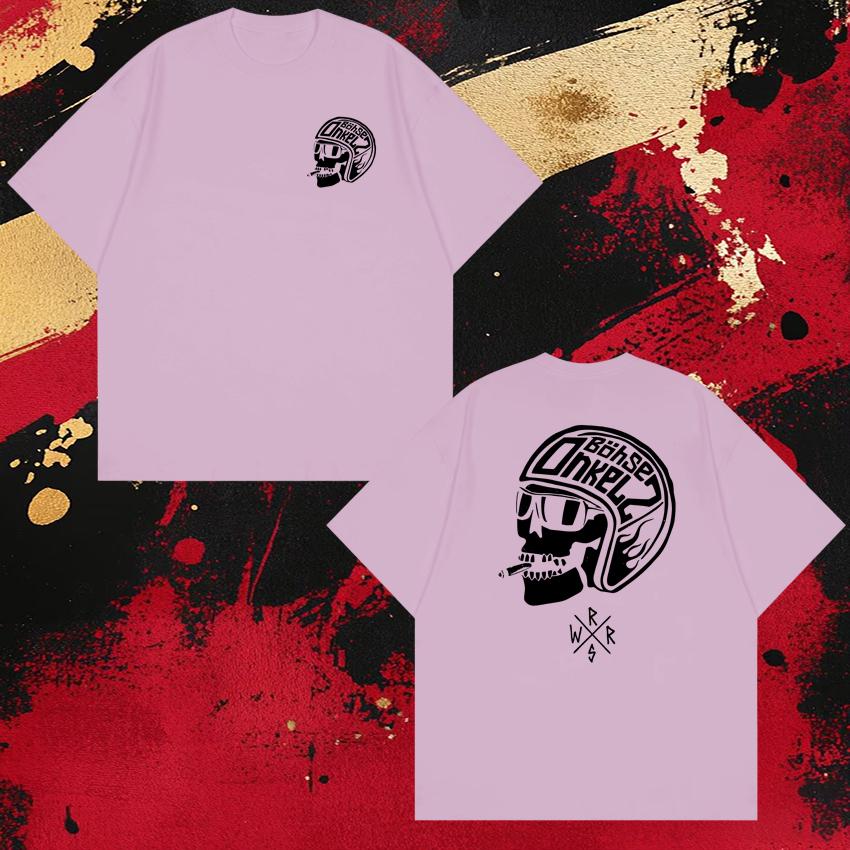 Rock Band Böhse Onkelz Helmet Tour 2026 Print T Shirts Unisex WOMEN Vintage Hip Hop Streetwear Unisex Cotton Short Sleeve Tshirts