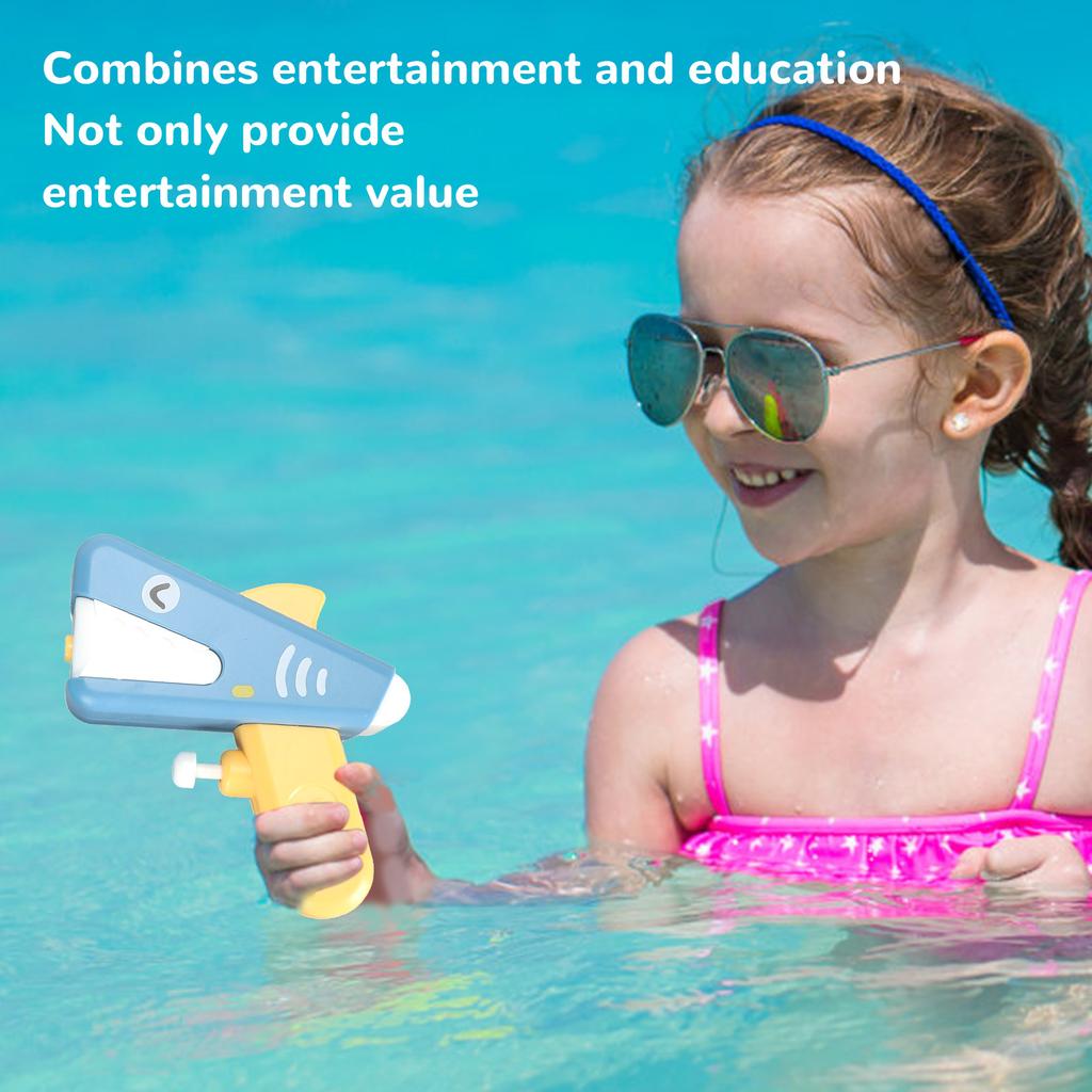 2pcs Kids Water Toy Multipurpose Portable Cartoon Dolphin Leakproof Water Launcher Toy for Outdoor Water Fight