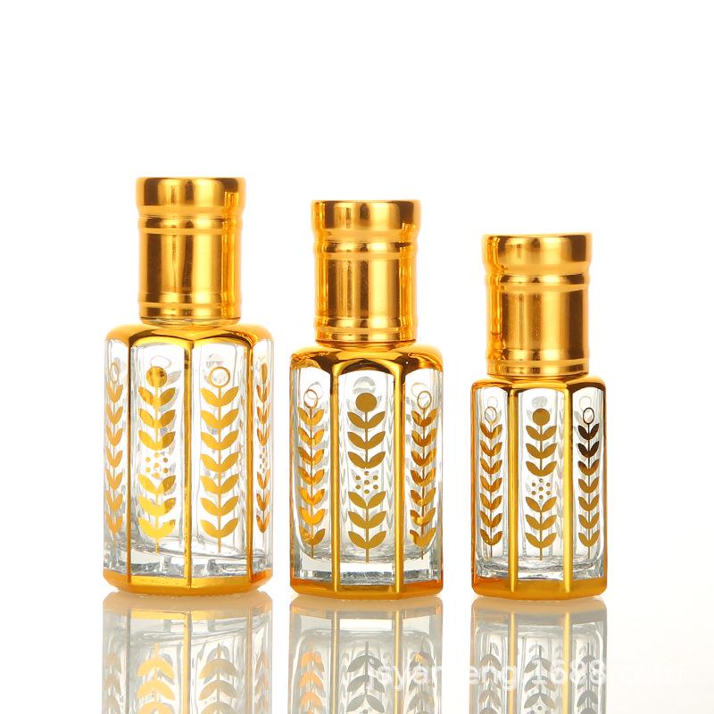 

Восьмикутна скляна пляшка для масажу очей з Близького Сходу - дорожній розмір