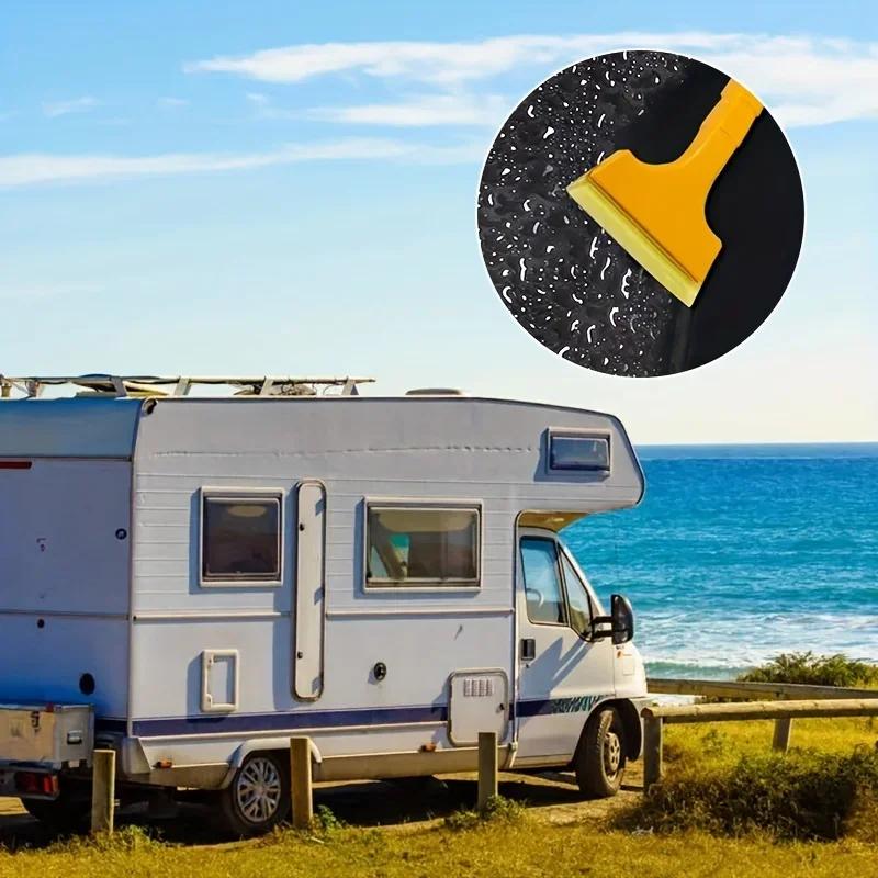 Car Snow Remover Shovel - Ice Scraper with Frost Removal Function - Heavy-Duty Nylon Snow Plow Tool for Vehicle