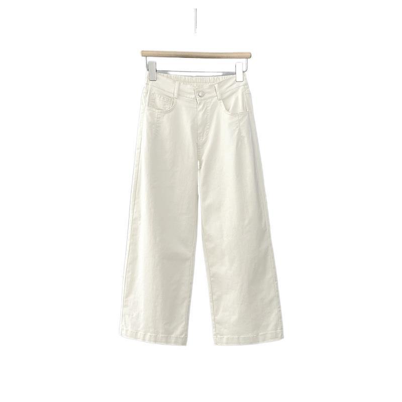 Women's Summer High Waist Slimming Versatile Pants - Loose, Plus Size, Narrow & Wide Leg Options, Thin Casual Straight Leg Design.