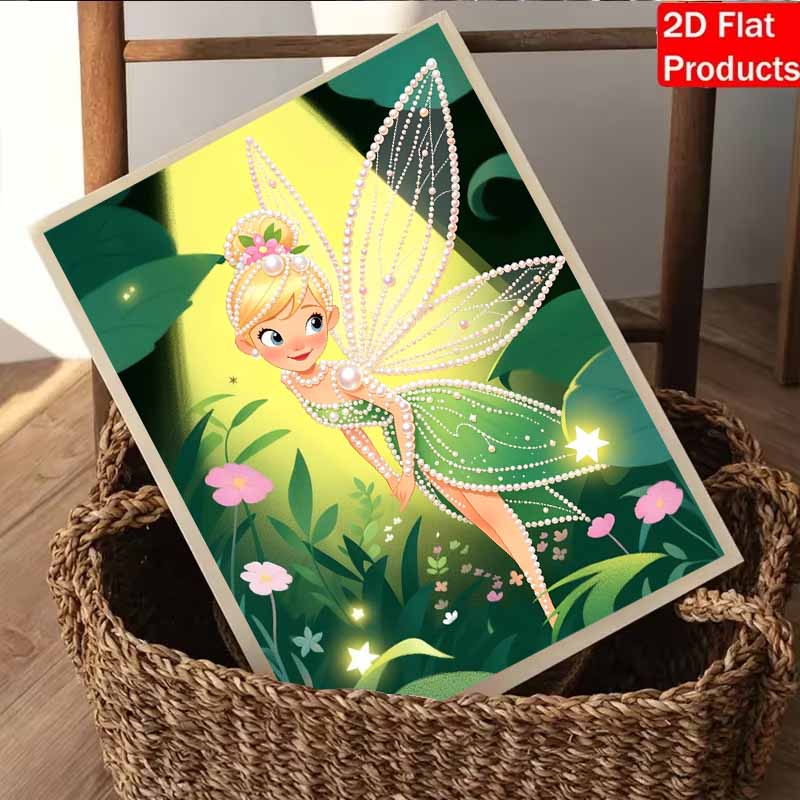 Disney Pearl Art Tinker Bell 5D DIY Pearl Picture Craft Kit Suitable for Adults Beginners Creative Gift Home Decor Idea