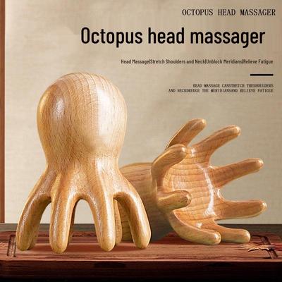 Eight-Claw Octopus Head Massager & Therapy Comb