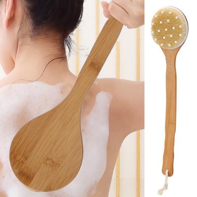 Langstiel-Badebürste Peeling-Körperbürste Hautmassage Reinigung Rücken-Duschbürste