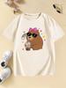 Girls Stylish Hoodie with Capybara Printed T Shirts Kids Childrens Tshirt Boys Girls Summer Spring Casual Top Tee