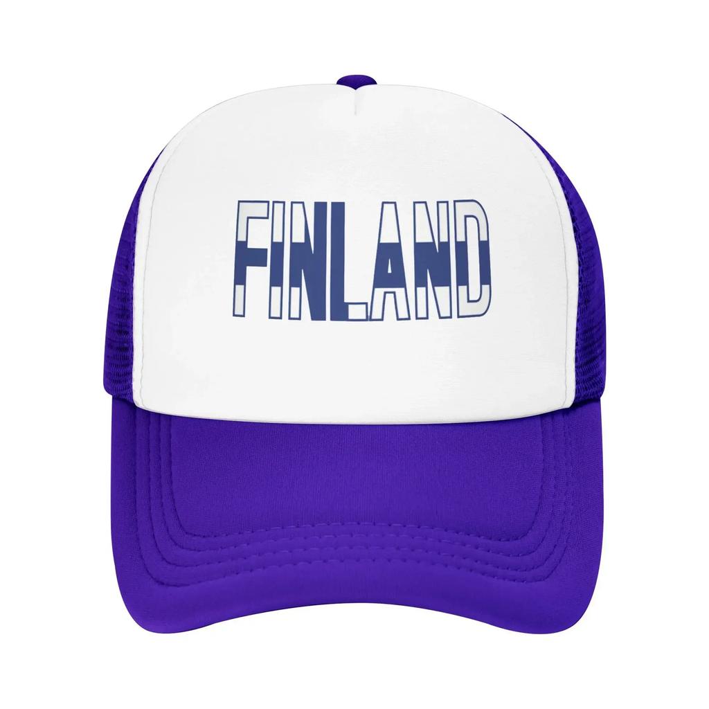 Finland Suomi Test Summer Mesh Baseball Caps For Mens  Camping Female Beach Dad Hat Hip Hop Trucker Cap
