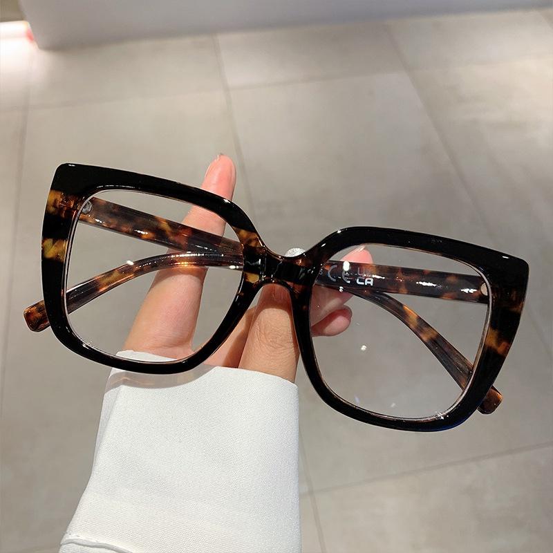 Cat Eye Anti Blue Light Flat Lens Replaceable Lens Eyeglass Glasses Frame Glasses Anti-radiation Computer Eyewear