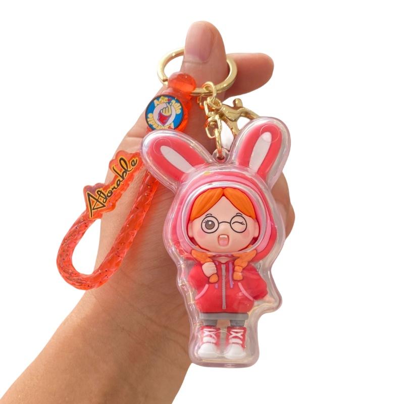 Stylish Acrylic Keychain For Couples Suitable For Cars Bags And Keys Bah-0028