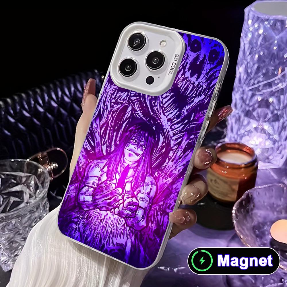 JJK Mahito Phone Case for iPhone 17 16 15 14 13 12 11 X XR XS Air Pro Max Plus Colorful Silver MagSafe Cover