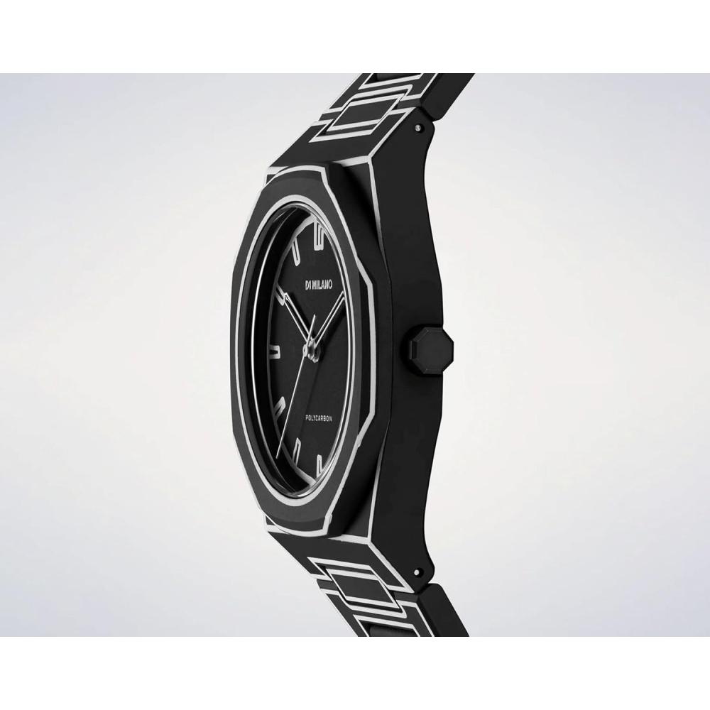 D1 Milano Men Watch Polycarbonate Black Sketch 40.5mm Pcbj33