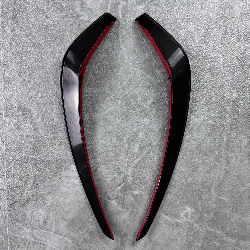 Front Bumper Spoiler Blade Canards For Mercedes Benz CLA W117 C117 Pre-facelift CLA200 45AMG 2013-2015 Splitter Trim Accessories