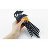 TRUSCO Ball Point Hex Wrench Standard Type Set, T, Black, 9-Piece Set, BR-9S