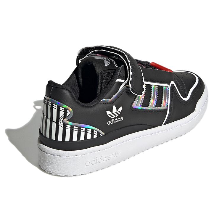 Adidas Womens Forum Plus 'I Love Dance - Black' (women's sizes) Core Black / Cloud White / True Pink Skateboard Shoes FY5225