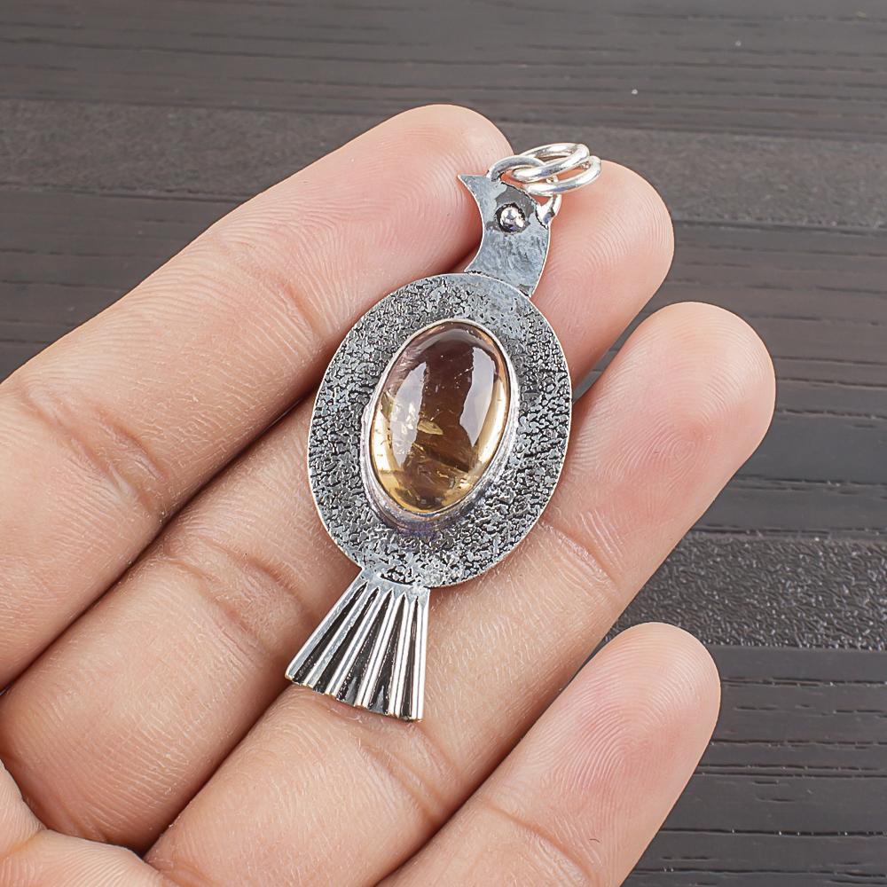 

Natural Ametrine Gemstone 925 Sterling Silver Jewelry Designer Pendant 2.02 AJP-2113