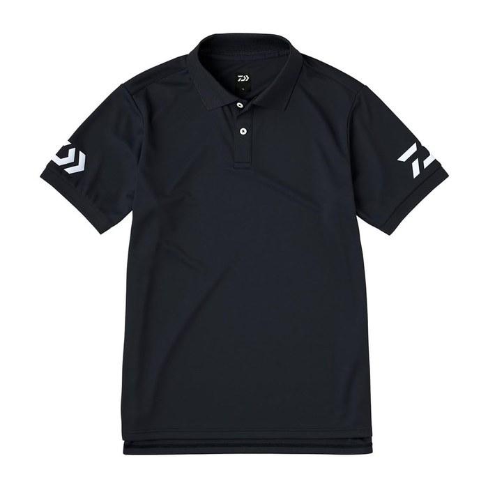 [Daiwa] Short-Sleeve Polo Shirt DE-7925 Black x White M