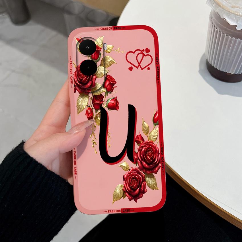 Casing For Xiaomi Poco M7 M6 M5 M4 M3 M2 Pro M5s Phone Case Fashion Letters Patterns Square Soft Matte Silicone Shockproof Back Cover For Xiaomi Shell