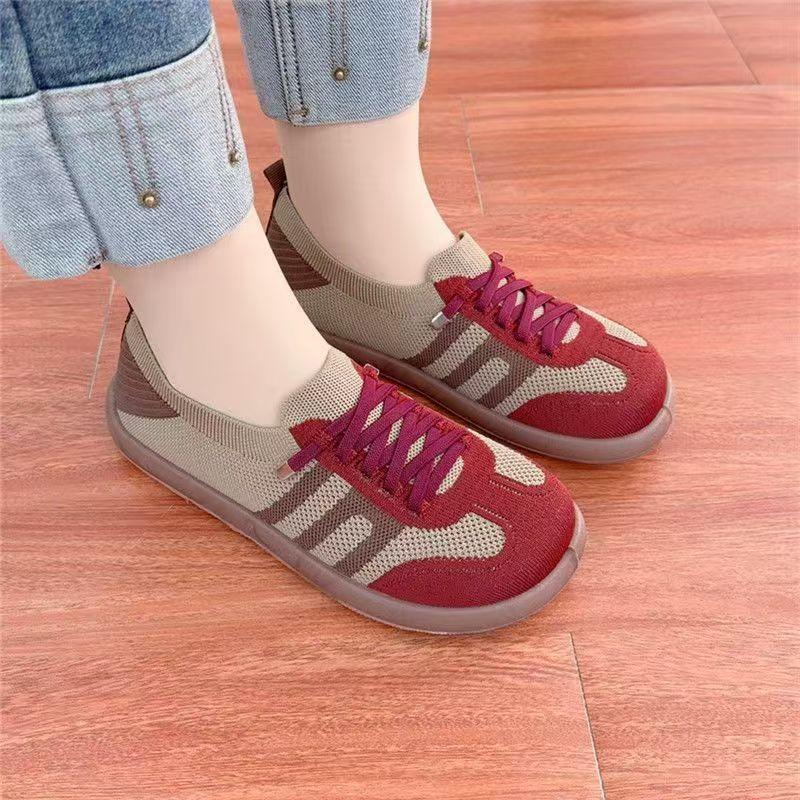 

Spring and autumn cloth shoes fly-woven breathable mesh comfortable women s shoes soft sole wear-resistant non-slip shoes 41