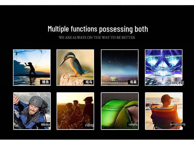 High-Power HD Night Vision Binoculars: Portable Outdoor Telescope for Adults & Kids