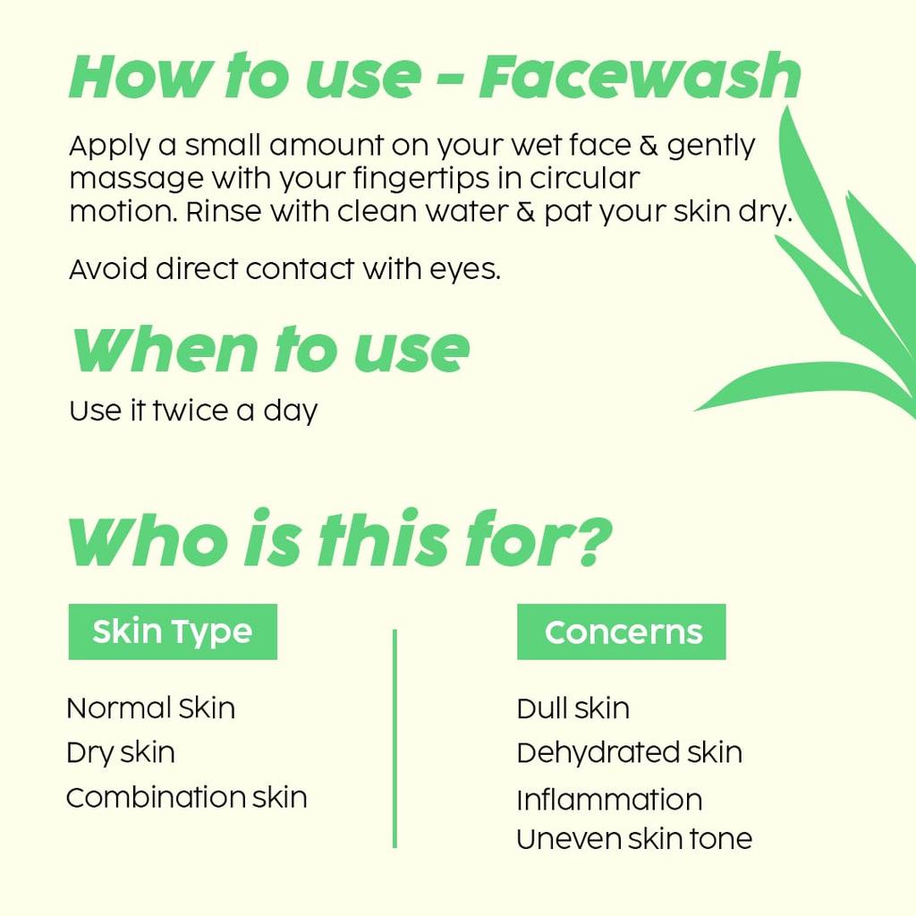 PLIX The Plant Fix Vitamin C Guava Combo Face Wash 100ml & Serum 20ml Skin Brightening Moisturizer