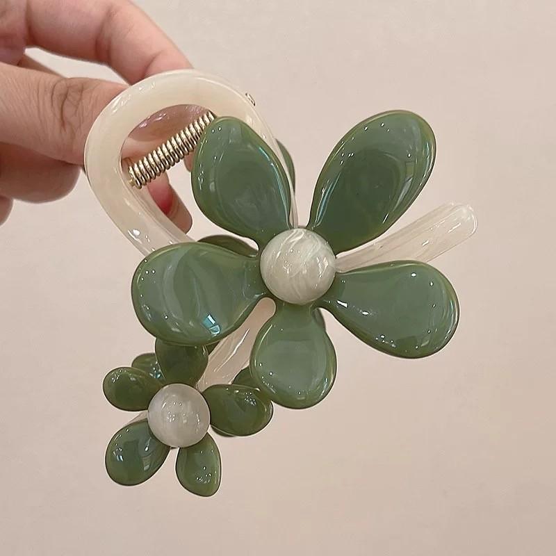 Super Fairy Flower Hairpin Women s High-end Hair Elegant Hair Shark Clip Sweet Hair Accessories