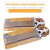 Pet Comb, Pet Dog Grooming Comb, Pet Dog Stainless Steel Bar Comb, Dog Bar Comb