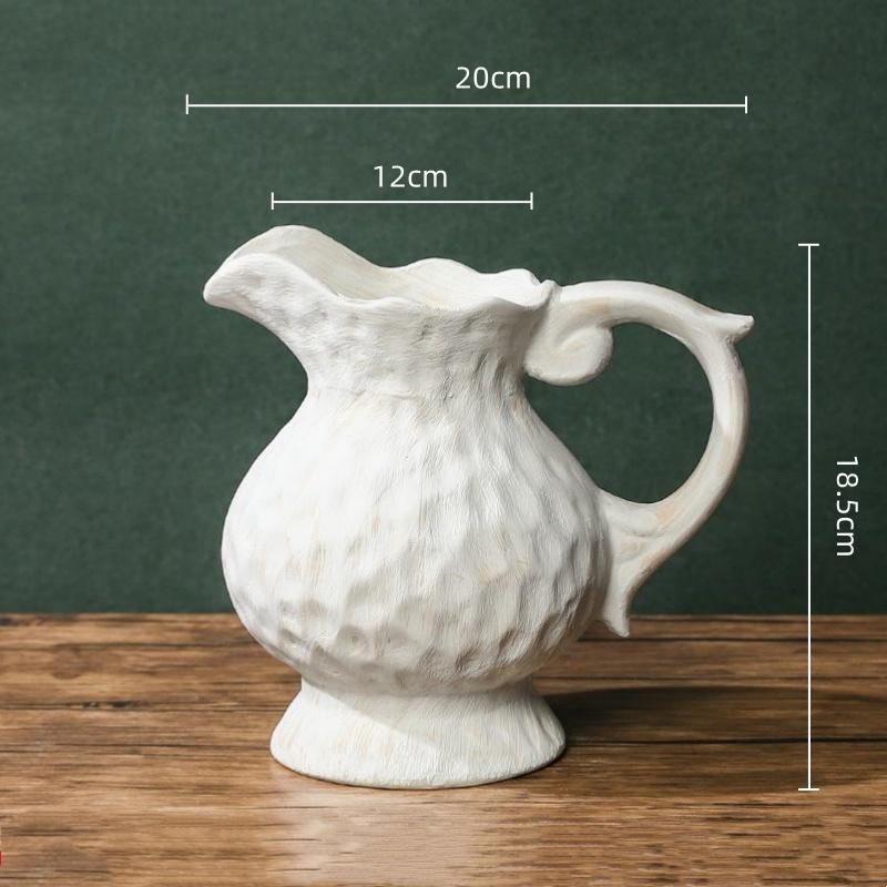 Keramikvase Handgefertigt Grobkeramik Blumenvase Keramik Handwerk Blumenarrangement Zubehör Heimdekoration