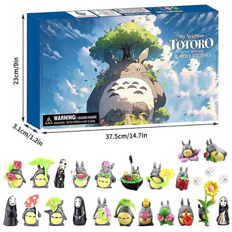 Christmas Countdown Calendar, Totoro Doll Toy Advent Calendar for Kids_1