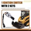 Zündschalter mit Schlüssel für Caterpillar Modelle: 277B, 246, 262 und 232B. Modell-Nr: 142-8858.