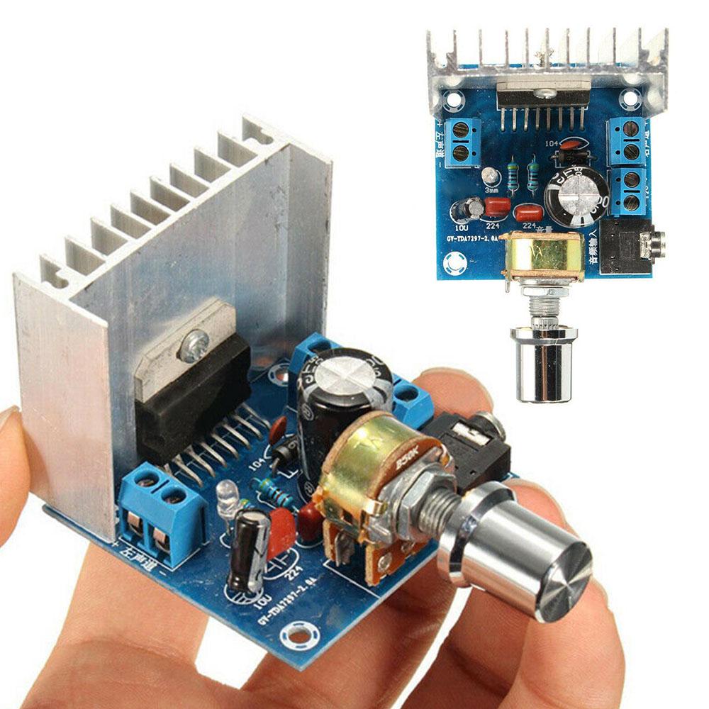 

TDA7297 AC/DC 12 В стерео цифровой аудиоусилитель двухканальный модуль платы 2x15 Вт