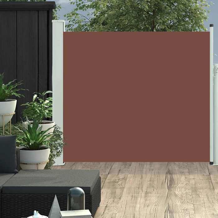 VidaXL Auvent Latéral Rétractable de Patio Store Latéral Brise-vue Abri Soleil Jardin Terrasse Balcon Exterieur Résistant 48375