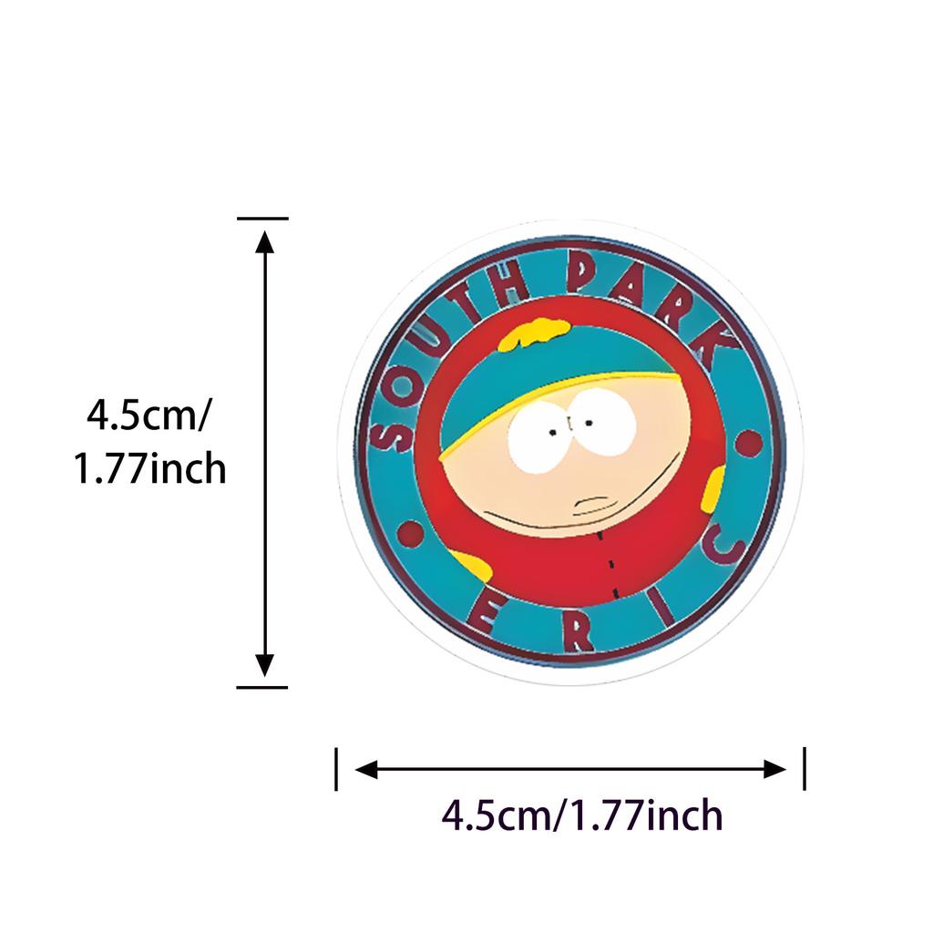 55Pcs South Park Stickers For Kids | Cartoon Decals Waterproof Laptop Skateboard Car Water Bottle  Cute Cartoon Sticker Gift Set