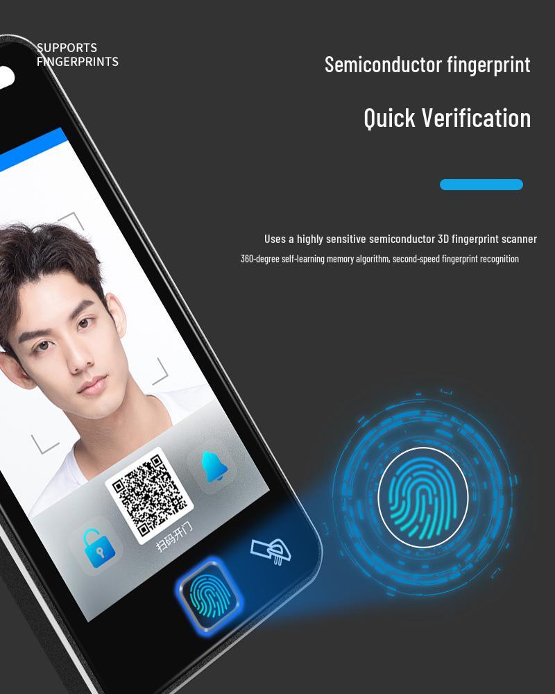5.5" Smart Face Recognition Access Control & Attendance System for Campus and Community.