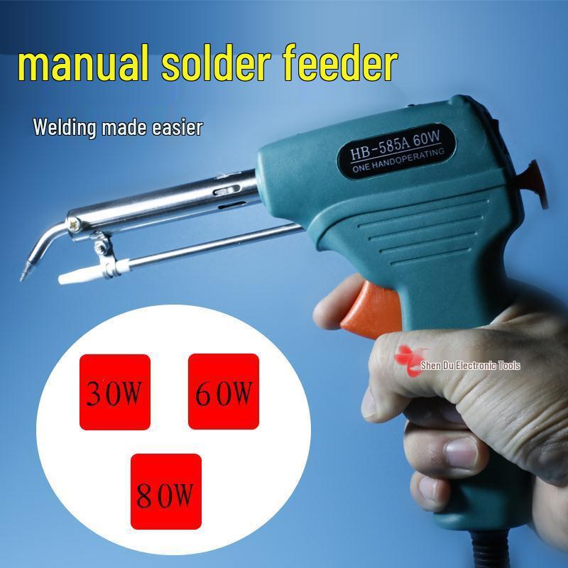 

60W Electric Soldering Gun & Automatic Tin Feeder with Constant Temperature Electric Welding Pen 60W Tin Feeder Gun