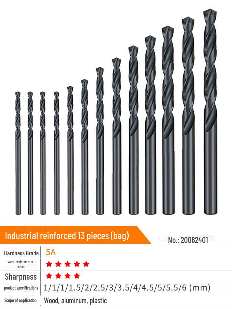 Huhao Cobalt Alloy Twist Drill Bit Set for Electric Hammer and Stainless Steel.