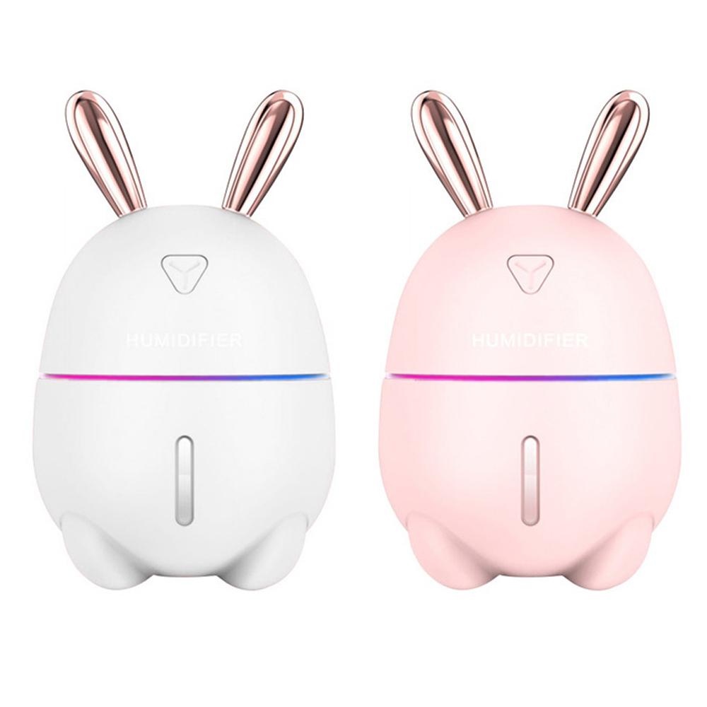 New 300ML Air Humidifier Cute Rabbit Ultra-Silent USB Aroma Essential Oil Diffuser Office Car Humidificador Air Purifier Mist Maker