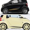 2PCS Car Door Side Skirt Stripe Sticker For Smart 451 453 Fortwo Forfour Auto Waist Line Vinyl Film Decal Decoration Accessories