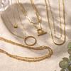 Multi-Layer Titanium Steel Clavicle Chain Plated With 18K Real Gold Does Not Fade Niche Design Light Luxury Women'S Necklace