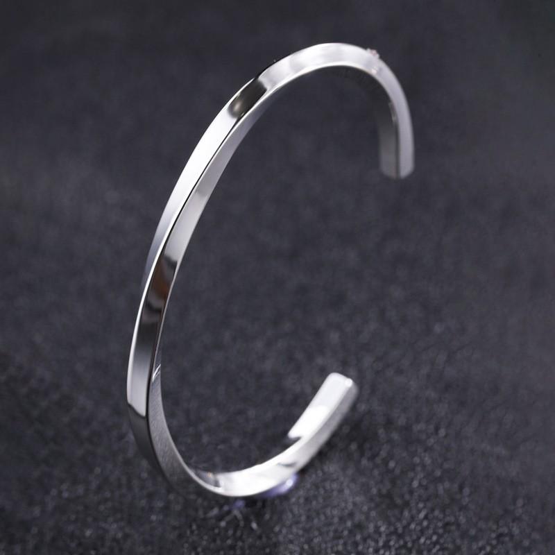 Starry Sky Full Diamond Titanium Steel Bracelet – Versatile, No-Fade Silver Women's Fashion Accessory