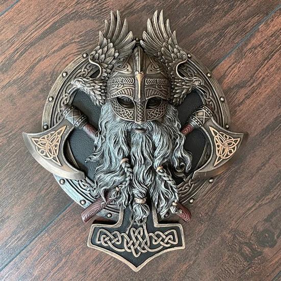 Viking Decor Creepy Head Ornamental Wall Hanging Skulls Head Decor